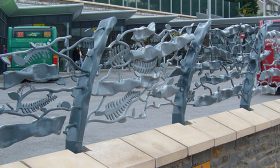 bus depot railings